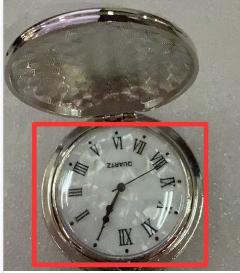 Vintage Quartz Flip Pocket Watch with Chain