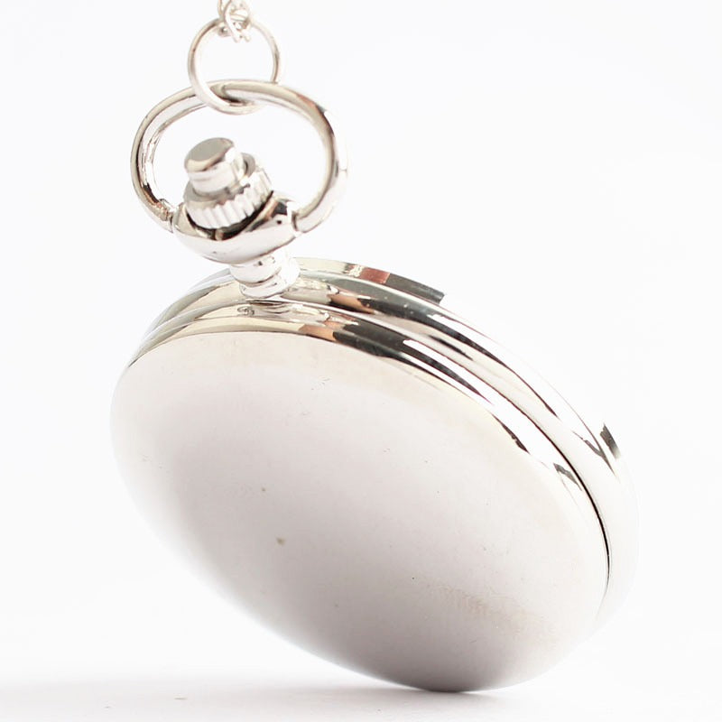 Vintage Quartz Flip Pocket Watch with Chain