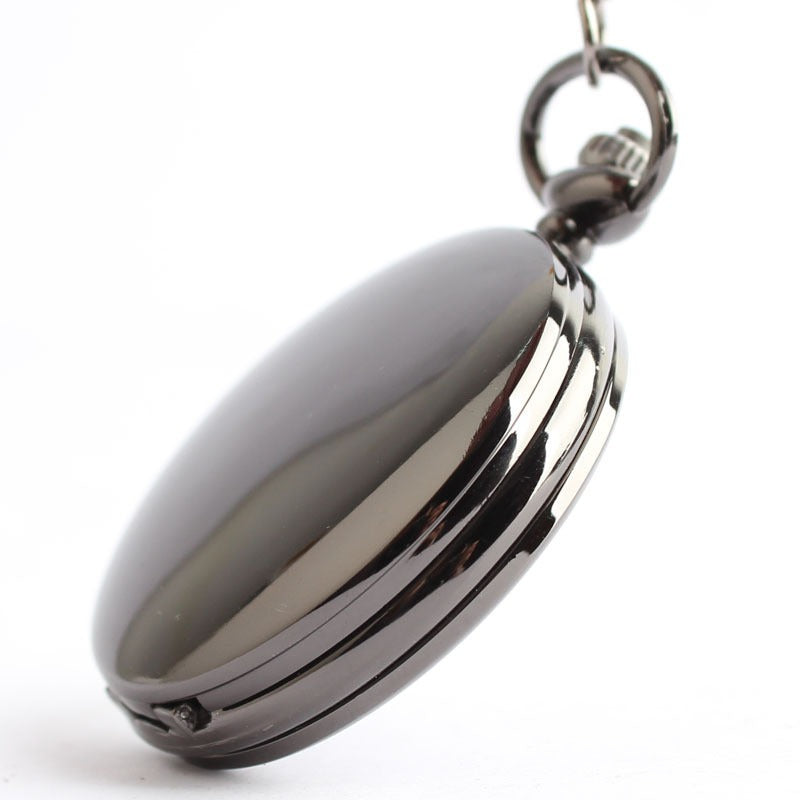 Vintage Quartz Flip Pocket Watch with Chain