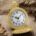 Retro Double-Sided Quartz Pocket Watch