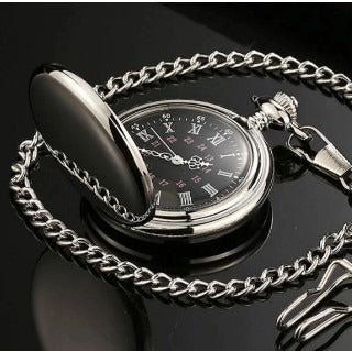 Retro Double-Sided Quartz Pocket Watch